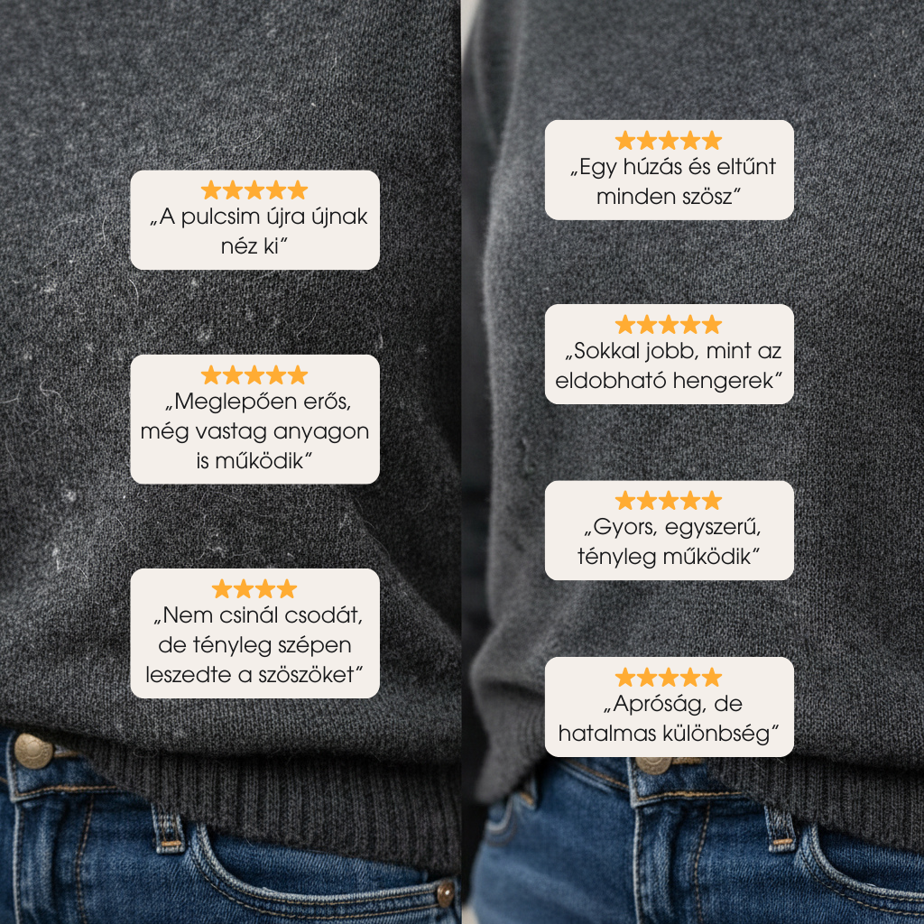 CleanFuzz™ - Prémium Elektromos Szöszeltávolító